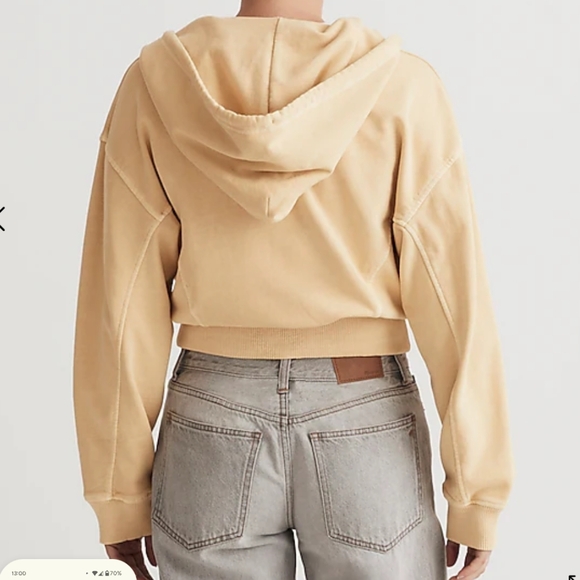 MADEWELL Terry Zip-Front Hoodie (XXL) - Picture 4 of 8